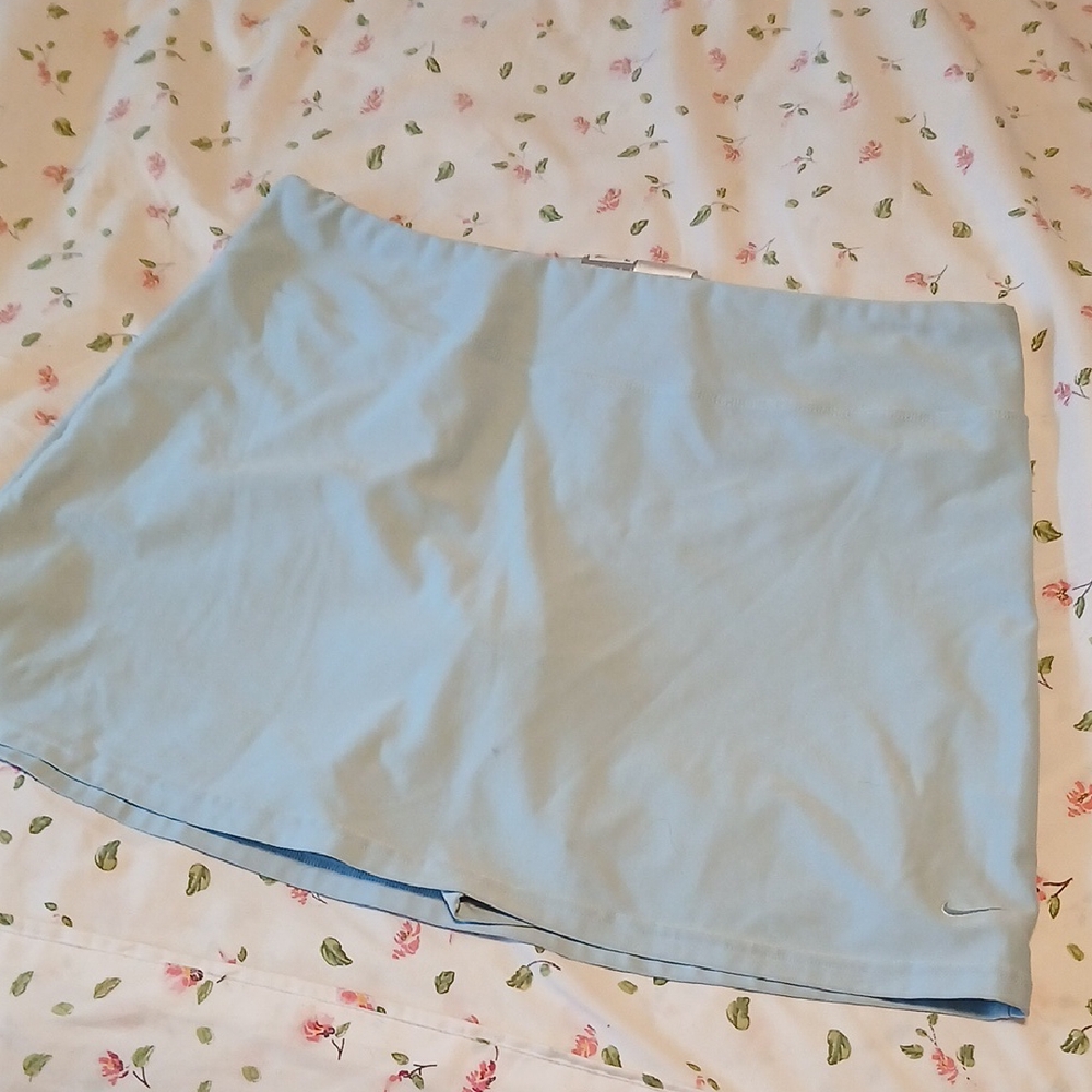 Nike Women's Sky Blue Pencil Tennis Skirt With Shorts/ Skort